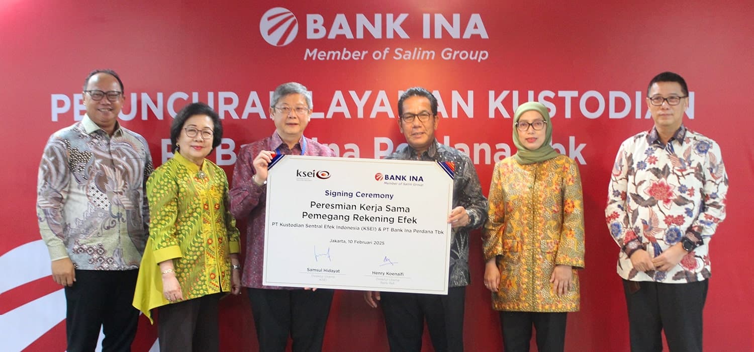 Bank INA Resmi Menjadi BANK KUSTODIAN