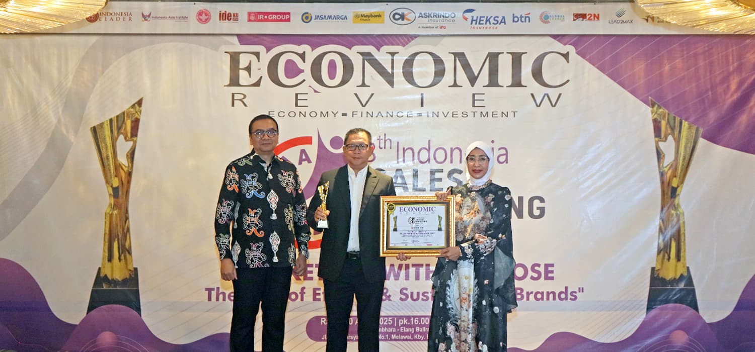 Bank INA Memperoleh Penghargaan The Best Indonesia Sales Marketing Award dari Economic Review